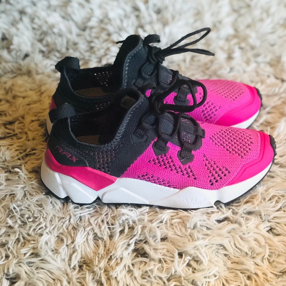 Pink Knit Mesh Running Sneakers